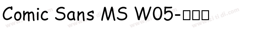 Comic Sans MS W05字体转换